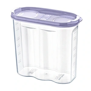 Timion 2 Kapaklı Ölçekli Erzak Kuru Gıda Saklama Kutusu Kabı - 1,7 Litre - Sa935 (5148)