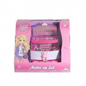 4279 3 Katmanlı Çantalı Makyaj Seti -NessiWorldman