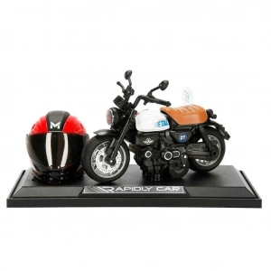 5835 MOTOSİKLET 1 14 HONDA MONKEY KASKLI FİGÜR PB 3R SES IŞIK