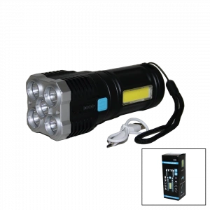 5ın1 + Cob Led Usb Şarjlı El Feneri (5148)