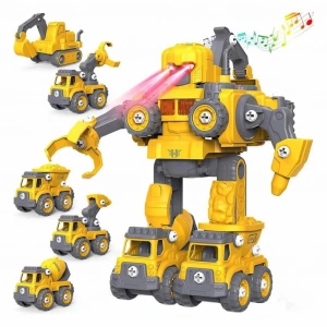 5in1  Toys Sesli ve Işıklı Sök Tak Robot