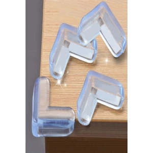 8 Li Masa Sehpa Köşe Koruyucu Silikon- Çocuk Koruma Aparatı (5148)