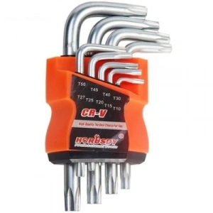 9 PARÇA  İYİ CRV KISA YILDIZ ALYAN TORX KEY SET (5148)