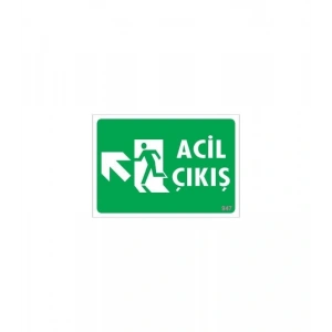 Timion Acil Çıkış Uyarı Levhasi 25X35 Kod: 947