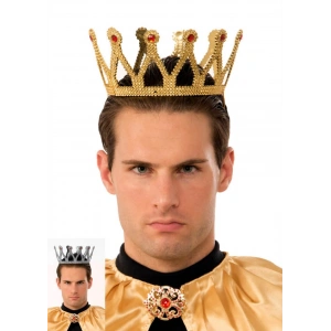 Altın Renk Çocuk ve Yetişkin Uyumlu Kral Tacı (5148)