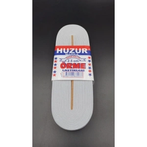 BEYAZ - 2.5CM PAÇA LASTİK GENİŞ 10MT. (5148)