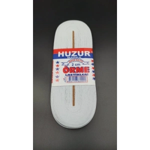 BEYAZ - 2CM PAÇA LASTİK YASSI GENİŞ 10MT (5148)
