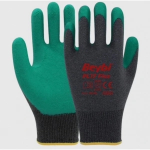 Timion Beybi Pl17 Flex Likralı İpten Örme Lateks Eldiven No:9 Yeşil
