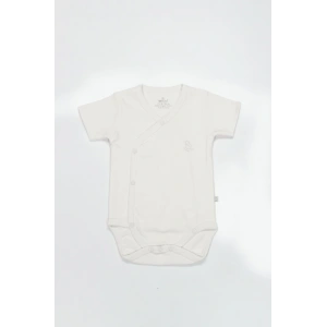 Bistyle Organik Natural Basic Style Kruvaze Yarım Kol Body BS17101 Ekru