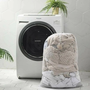 Büyük Boy File Çamaşır Torbası 80x100 Cm | Hassas Yıkama Filesi | Yorgan, Perde, Nevresim Yıkama Torbası (5148)