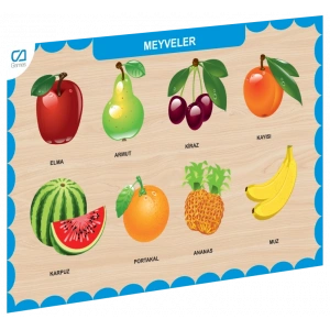 CAAHS-3206 CA GAMES AHŞAP MEYVELER BUL-TAK
