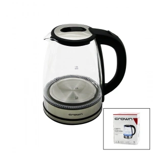Cam - Ledli  Kettle   1.8lt   1500w   Çelik Taban - Krom Kapak  360° Gövde   Plastik Kulp (5148)