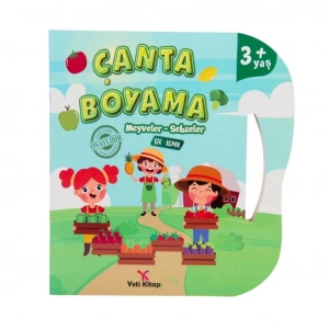 Çanta Kitap Boyama Kitabı Meyve ve Sebzeler