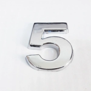 Timion Cemax 5 Rakamı 3,75 Cm Krom Yapışkanlı