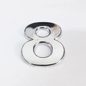 Timion Cemax 8 Rakamı 3,75 Cm Krom Yapışkanlı