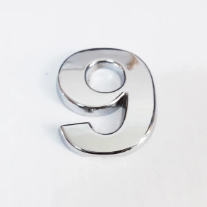 Timion Cemax 9 Rakamı 3,75 Cm Krom Yapışkanlı