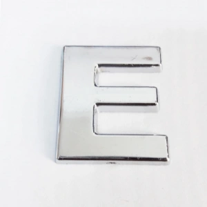 Timion Cemax E Harfi  3,75 Cm Krom Yapışkanlı