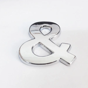 Timion Cemax & İşareti 3,75 Cm Krom Yapışkanlı