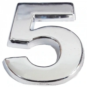 Timion Cemax Krom Yapışkanlı 5 Rakamı 5 Cm
