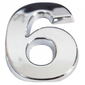 Timion Cemax Krom Yapışkanlı 6 Rakamı 5 Cm