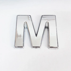 Timion Cemax M Harfi  3,75 Cm Krom Yapışkanlı