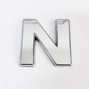 Timion Cemax N Harfi  3,75 Cm Krom Yapışkanlı