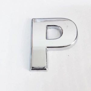 Timion Cemax P Harfi  3,75 Cm Krom Yapışkanlı