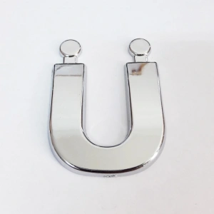 Timion Cemax Ü Harfi  3,75 Cm Krom Yapışkanlı