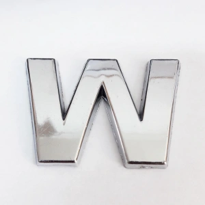 Timion Cemax W Harfi  3,75 Cm Krom Yapışkanlı