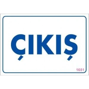 Timion Çıkş Uyarı Levhası 17,5X25 Kod:1651