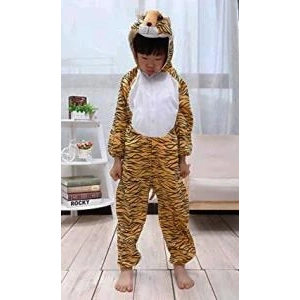 Çocuk Kaplan Kostumu - Aslan Kostümü 4-5 Yaş 100 cm