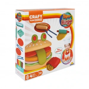 Timion Crafy Süper Burger Oyun Hamuru Seti 200 gr. 12 Parça