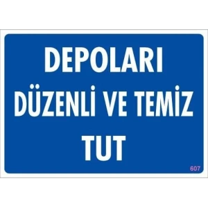 Timion Depolama Uyarı Levhası 25X35 Kod:607