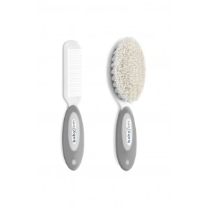 Doğal Kıl Fırça Tarak Seti 519 Gri