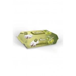 Doğal Zeytinyağlı Islak Havlu Mendil 90 Adet