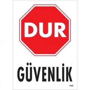 Timion Dur Güvenlik Siyah Kırmızı Uyarı Levhası 25X35 Kod:1600
