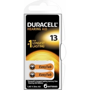 DURACELL 13 İŞİTME CİHAZI KULAK PİLİ 6 PARÇA  KUTU (5148)