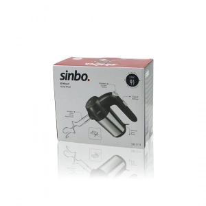 El Mikseri 2in1= Karışıtma - Çırpma Aparatı 5 Kademe Hız Ayarı Paslanmaz Çelik Gövde 200w Smx-2774 (5148)