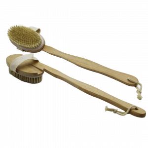 Ele Geçmeli - Saplı Ahşap Sırt Kesesi Duş Fırçası Lifi (5148)