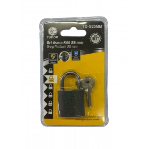 Timion Ennalbur Tudor 25 Mm Kısa Gri Asma Kilit