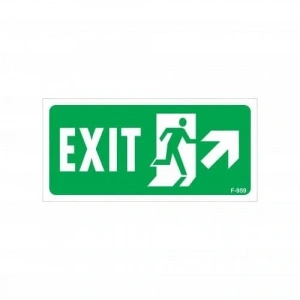 Timion Exit Sağ Yukarı Uyarı Levhası 17,5X25 Kod:959