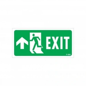 Timion Exit Yukarı Sol Ok İşaretli Uyarı Levhası 17,5X25 Kod:956