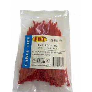 Timion Frt Kırmızı 2,5X100 Kablo Bağı