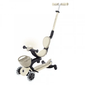 Timion Globber Go Up Baby 360 Işıklı Scooter Koyu Bej