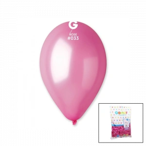 GM-110-33 METALİK - PEMBE BALON 11&apos;&apos; - 28CM - 100 PARÇA (5148)