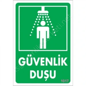 Timion Güvenlik Duşu Uyarı Levhası 17,5X25 Kod:1017