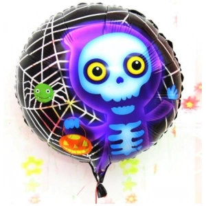 Halloween İskelet Hayalet Folyo Balon 18 inç (5148)