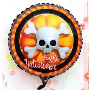 Halloween İskelet Kuru Kafa Folyo Balon 18 inç (5148)