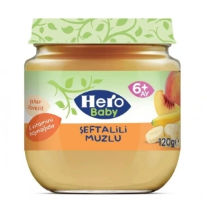 Hero Baby Şeftalili Muzlu Kavanoz Mama 120 Gr