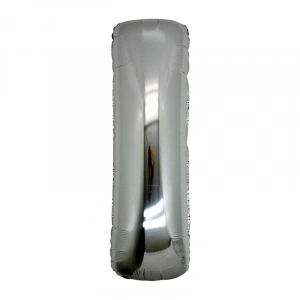 I Harf Folyo Balon Gümüş Renk  40 inç (5148)